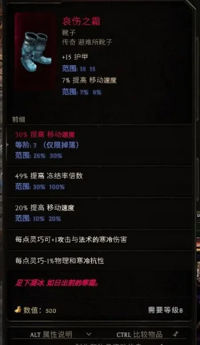暗金鞋子盘点：详解各款属性及适用职业