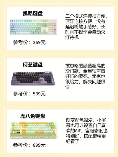 小型游戏键盘排行榜夏天-夏季小型游戏键盘推荐